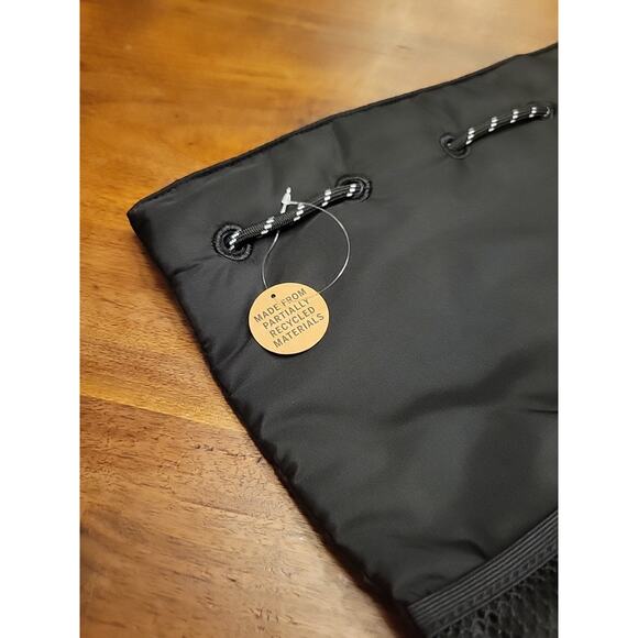 Victoria's Secret PINK Drawstring Bag Backpack Carry On Adjustable Mesh Black - Picture 3 of 9